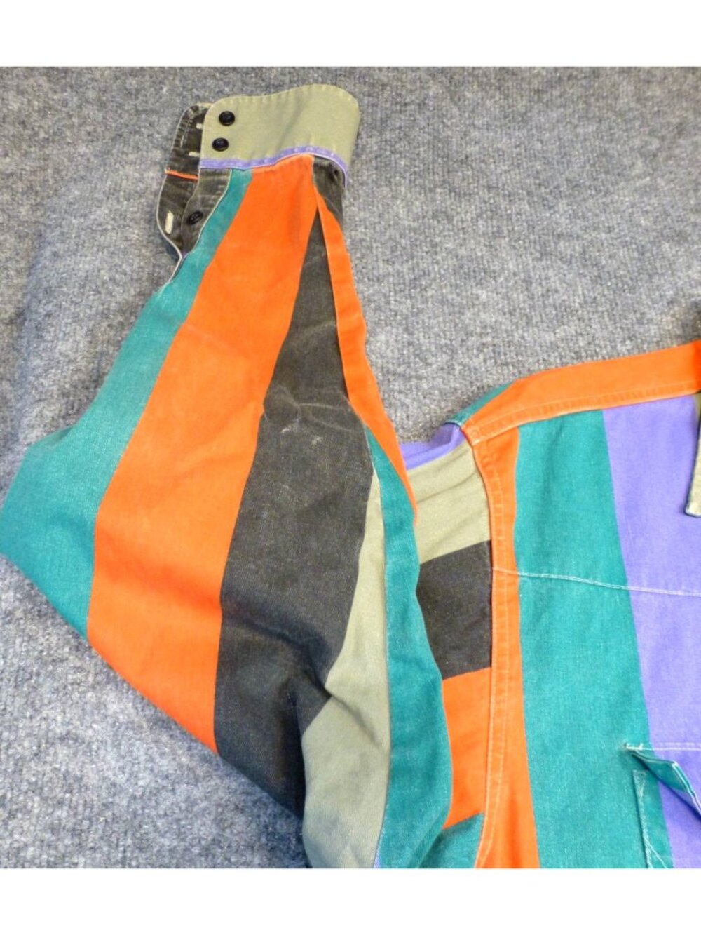 VTG 90s Wrangler Brushpopper Shirt Men 17.5 Wide Stripe Western Rodeo Cowboy Lon - Picture 8 of 10